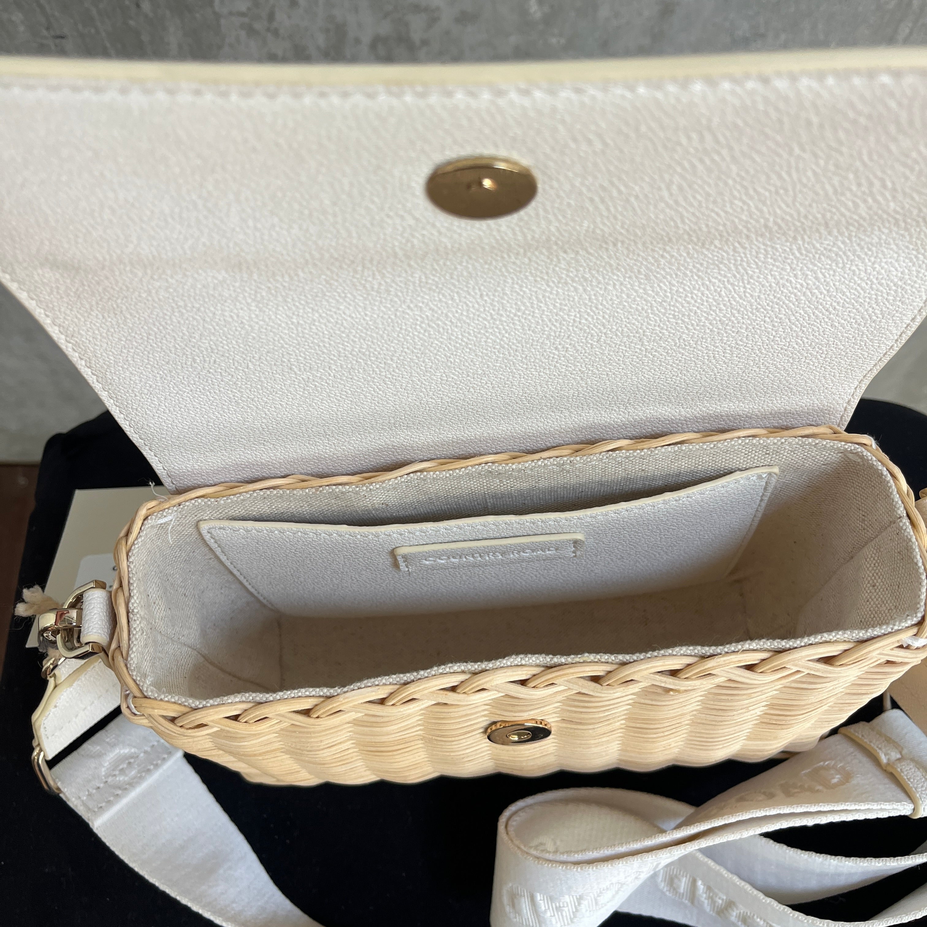 Country Road Rattan Crossbody Bag