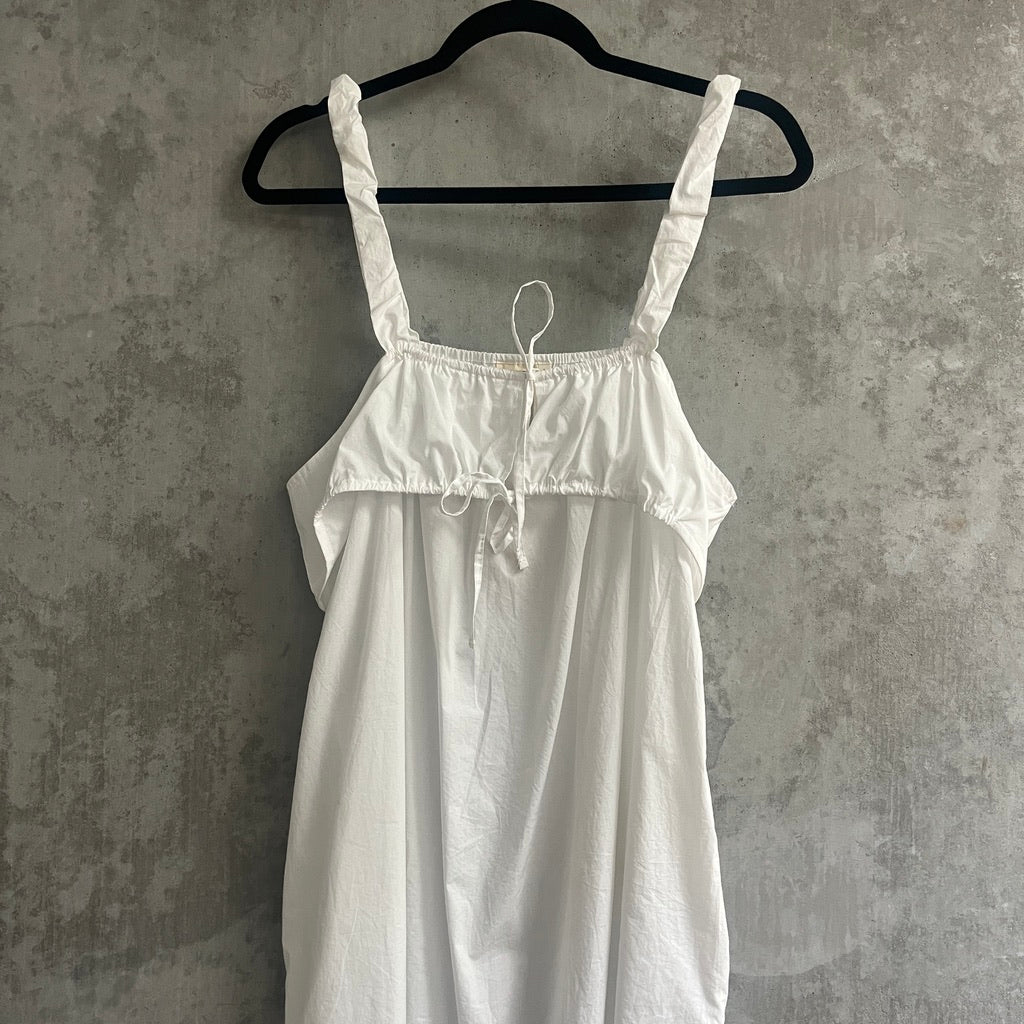 Deiji Studios White Midi Dress