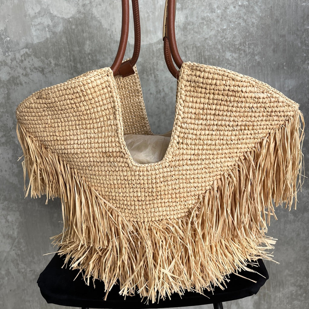 Zimmermann Golden Time Medium Fringe Tote Bag