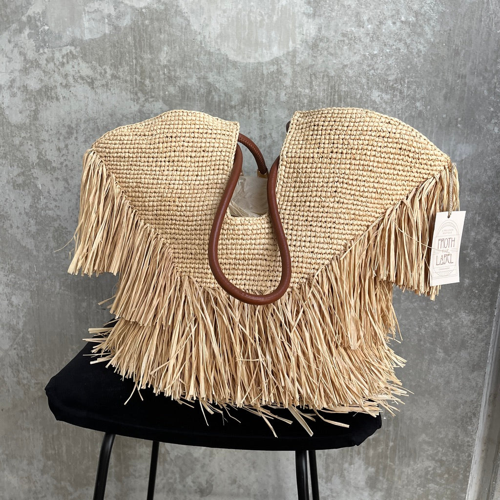 Zimmermann Golden Time Medium Fringe Tote Bag