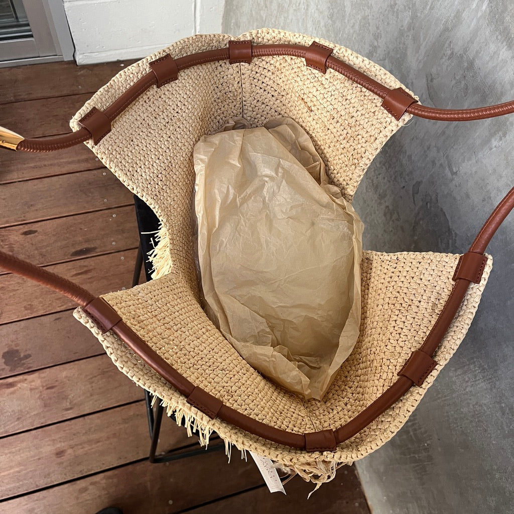 Zimmermann Golden Time Medium Fringe Tote Bag