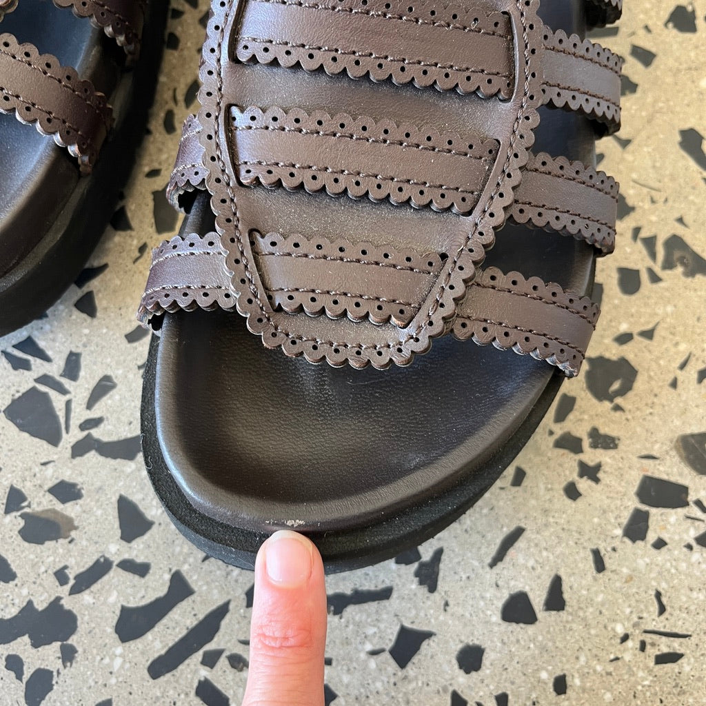 Zimmermann Goldie Gladiator In Espresso