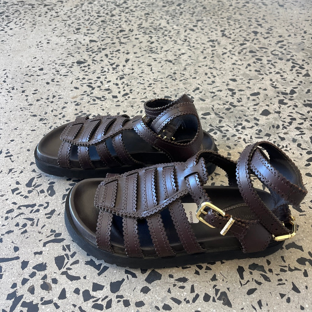 Zimmermann Goldie Gladiator In Espresso