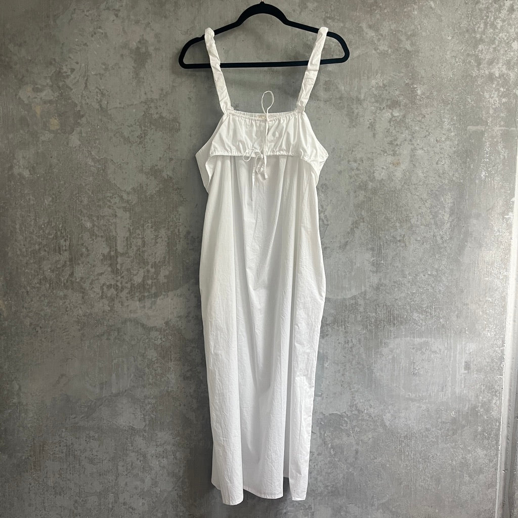 Deiji Studios White Midi Dress